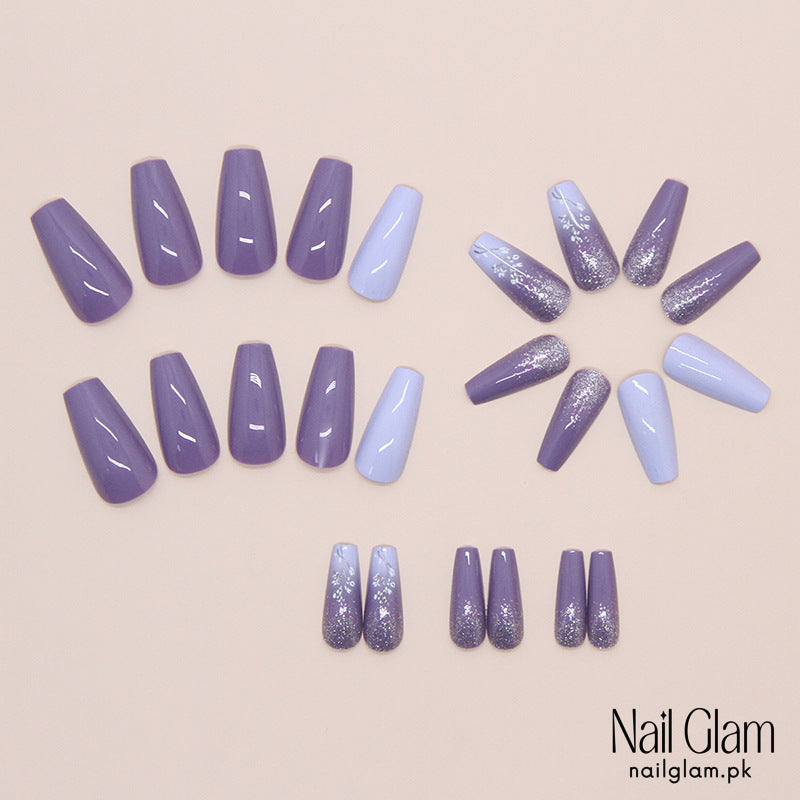Lavender Dream Press-On Nails (24Pcs) - Nail Kit Included