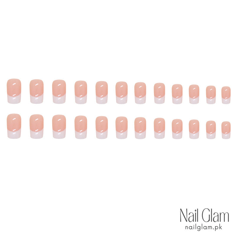 Natural Pink Base Press-On Nails (24Pcs) - Nail Kit Included