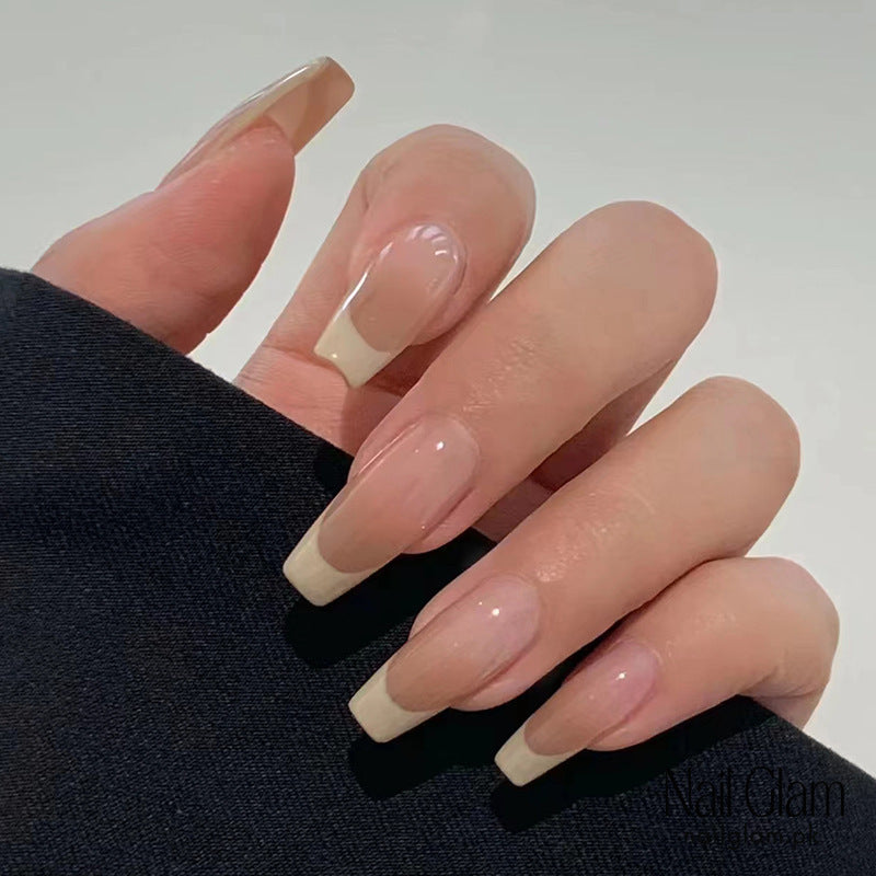 Soft Nude French Tip (24Pcs) - Nail Kit Included