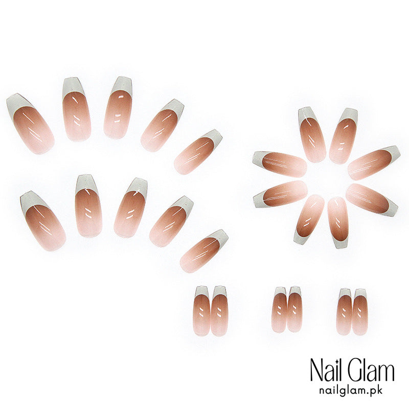Soft Nude French Tip (24Pcs) - Nail Kit Included