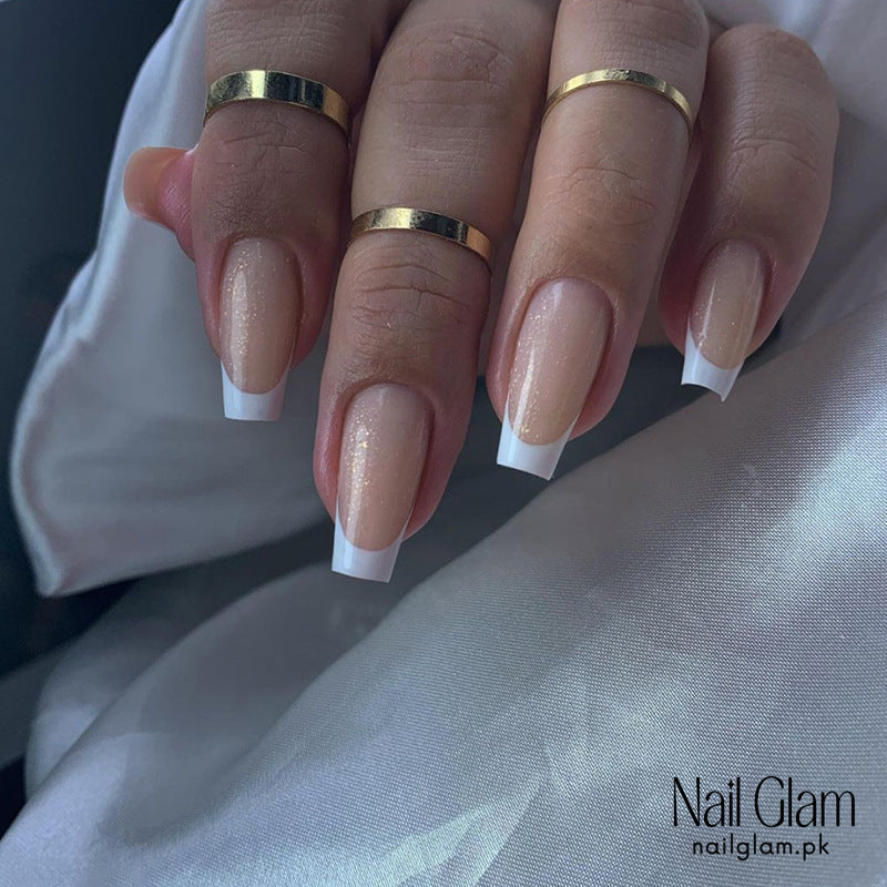 Nude Sparkle (24Pcs) - Nail Kit Included