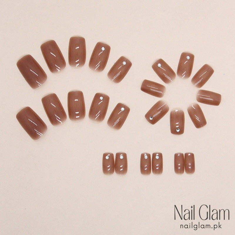 Cocoa Chic Press-On Nails (24Pcs) - Nail Kit Included