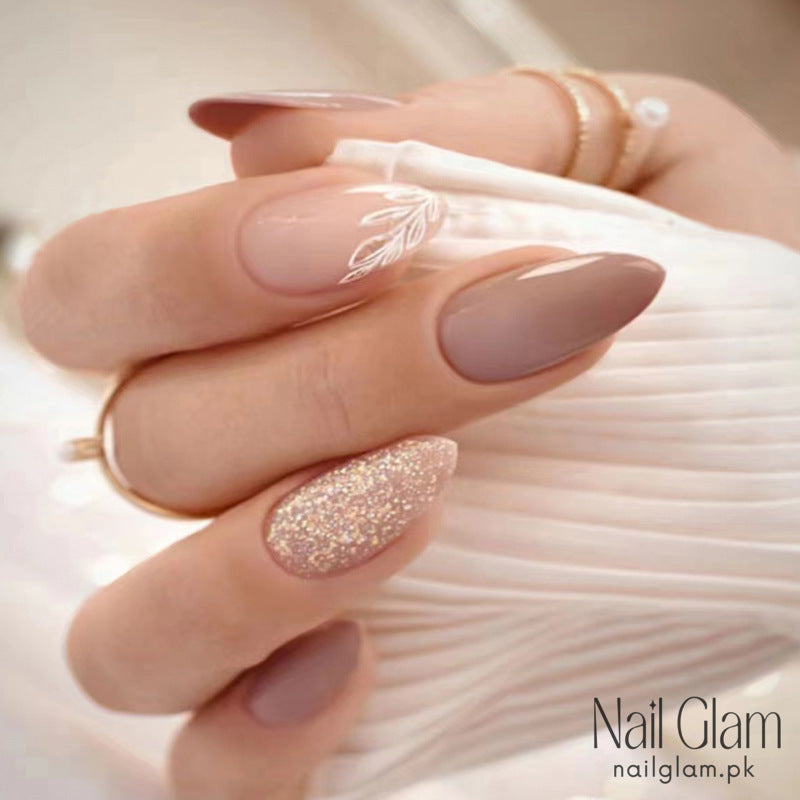Gentle Autumn Leaves (24Pcs) -  Nail Kit Included