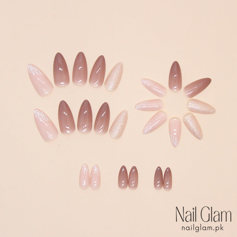 Gentle Autumn Leaves (24Pcs) -  Nail Kit Included
