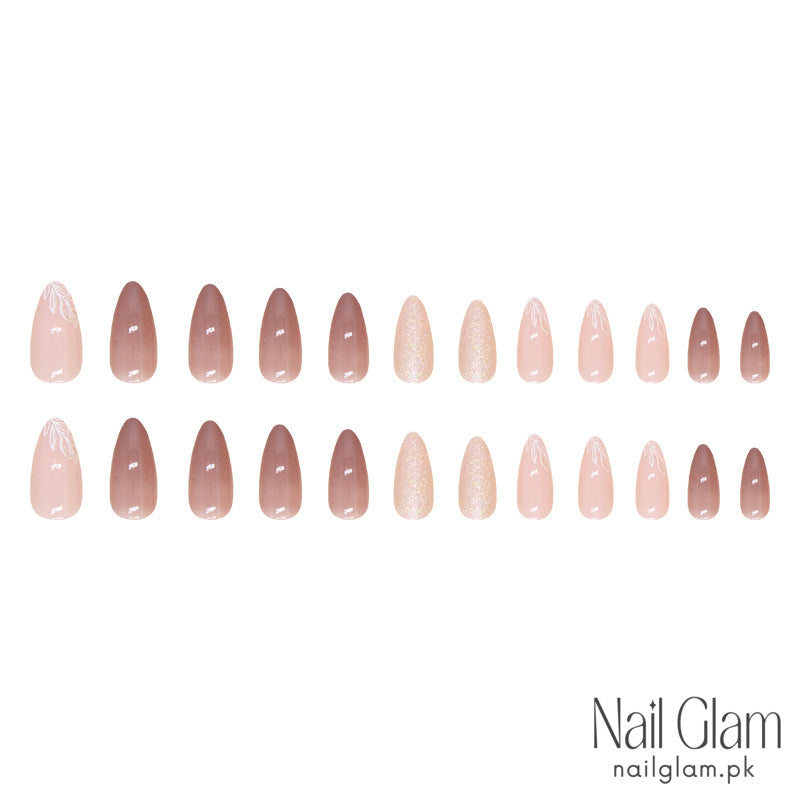 Gentle Autumn Leaves (24Pcs) -  Nail Kit Included