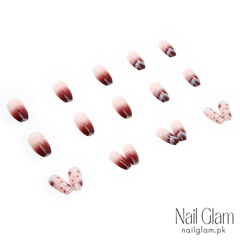 Blooming Elegance (24Pcs) - Nail Kit Included