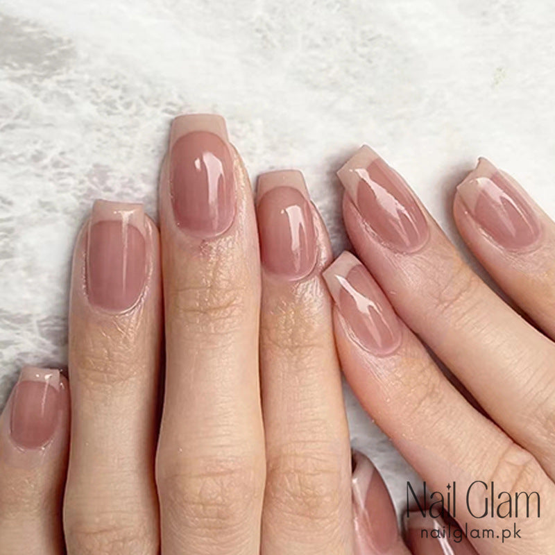 Pure and Simple French (24Pcs) - Nail Kit Included