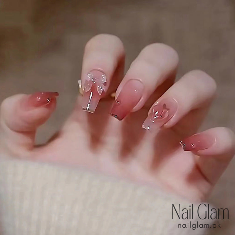 Light-Changing Butterfly (24Pcs) - Nail Kit Included