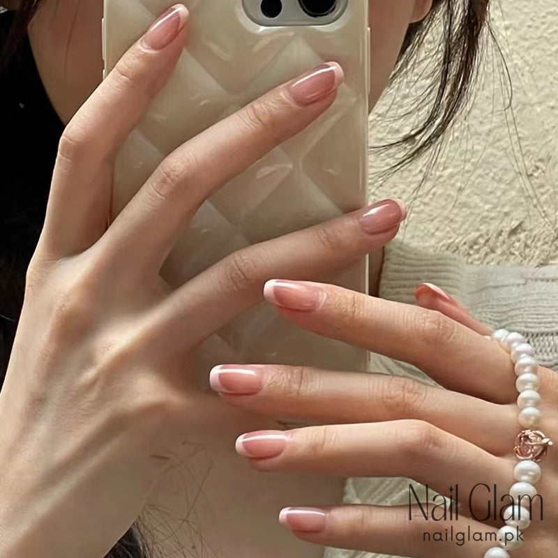 Classic French Nude (24Pcs) - Nail Kit Included