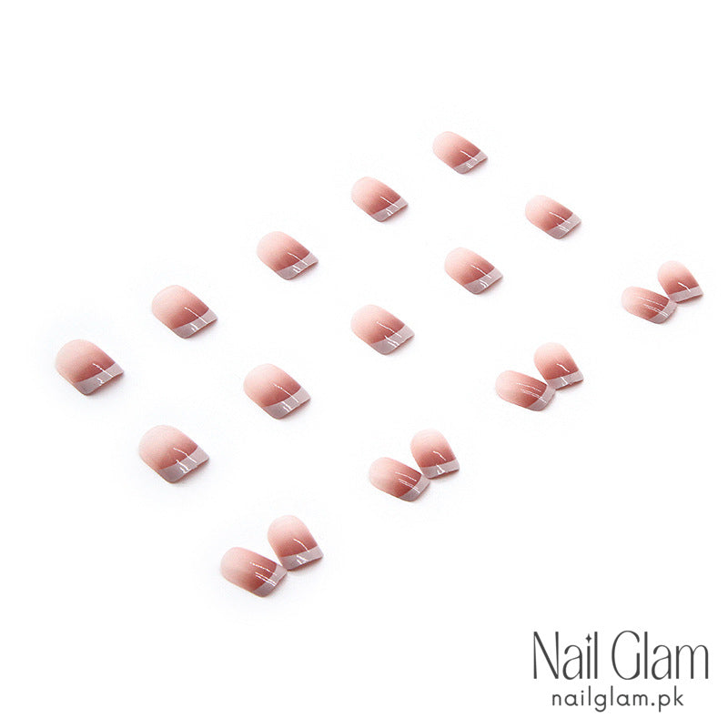Classic French Nude (24Pcs) - Nail Kit Included