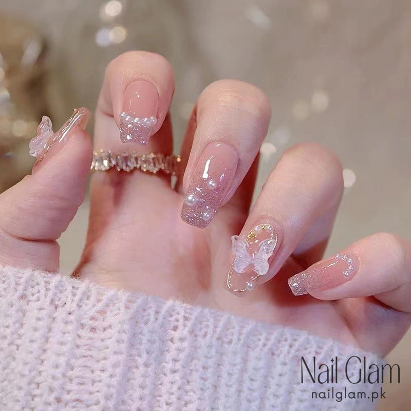 Whimsical Butterfly (24Pcs) - Nail Kit Included