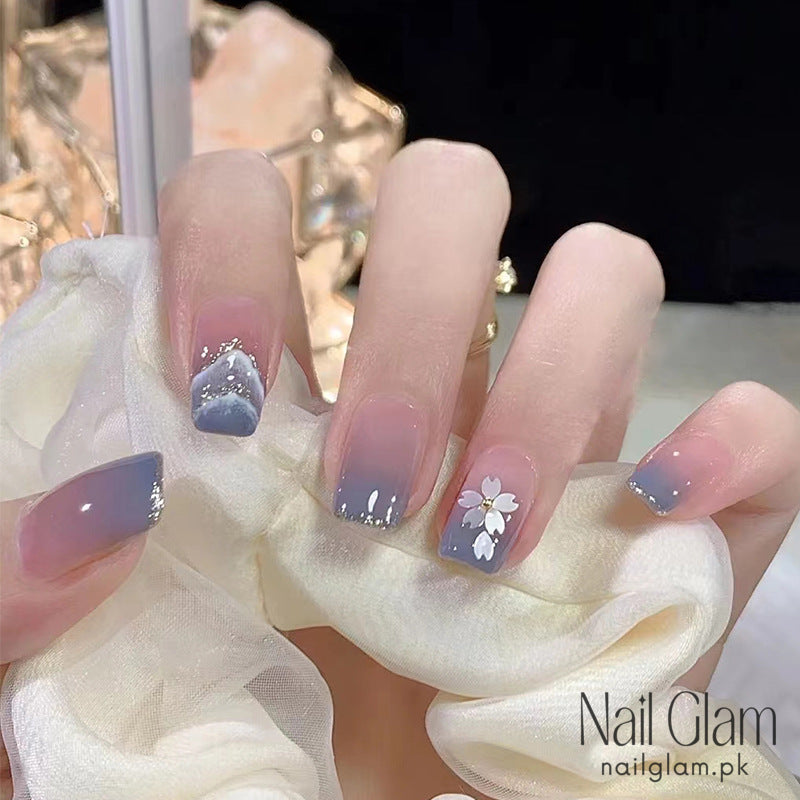 Twilight Blossom (24Pcs) - Nail Kit Included