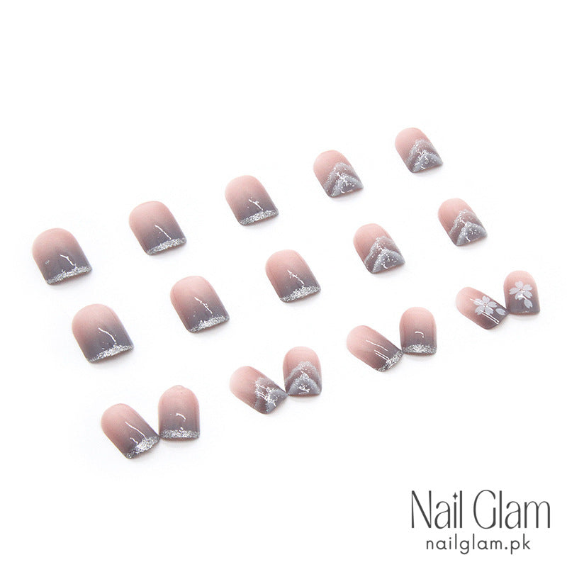 Twilight Blossom (24Pcs) - Nail Kit Included