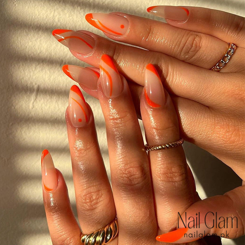 Sunset Blaze (24Pcs) - Nail Kit Included