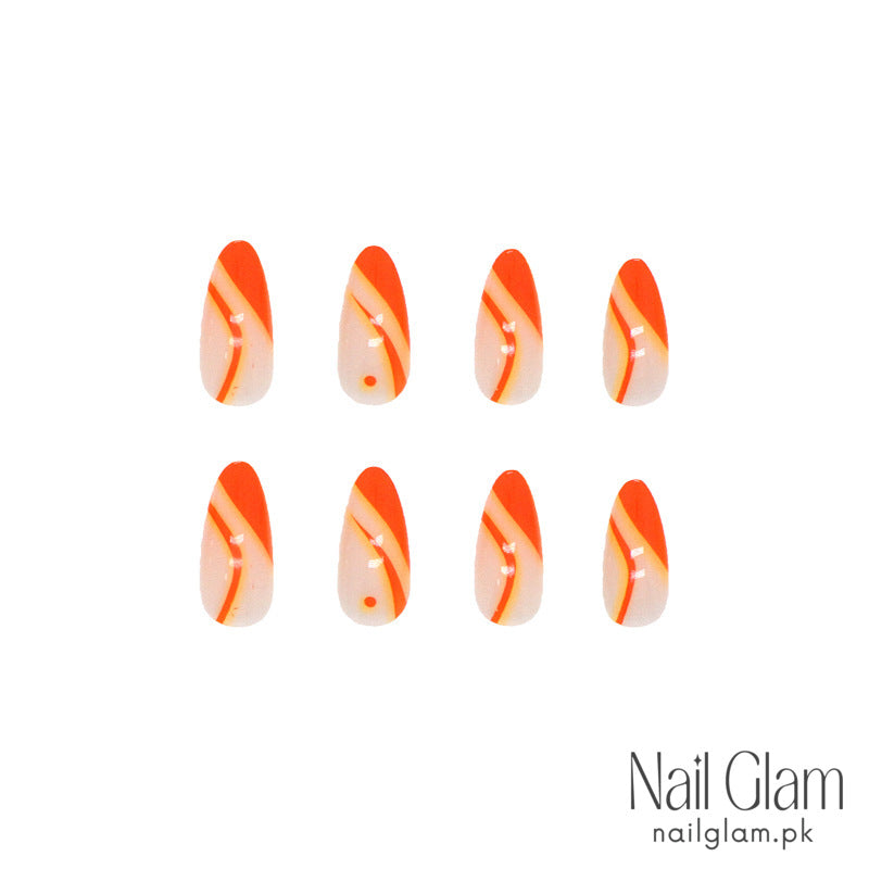 Sunset Blaze (24Pcs) - Nail Kit Included