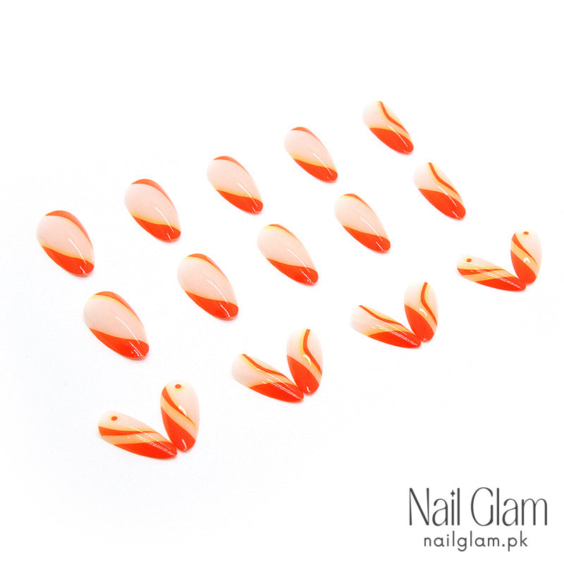 Sunset Blaze (24Pcs) - Nail Kit Included