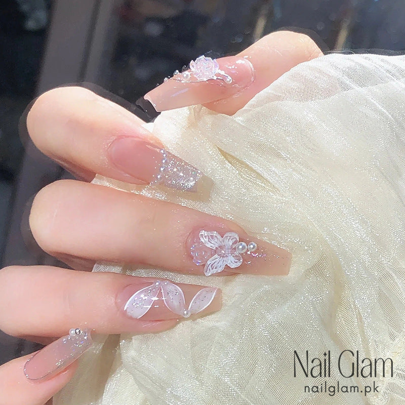 Ethereal Blossom (24Pcs) - Nail Kit Included