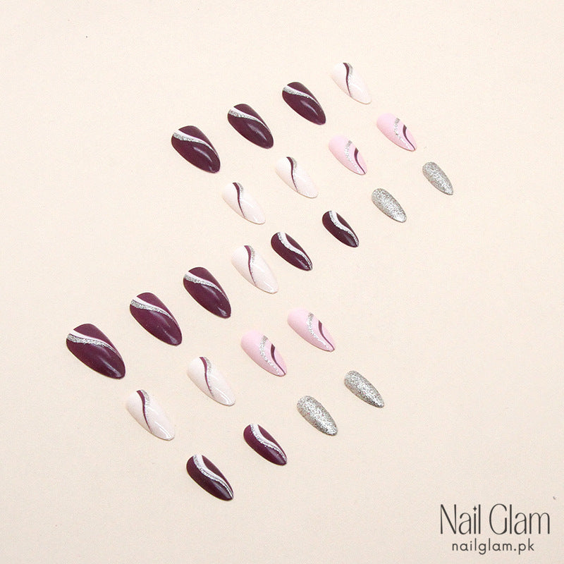 Mystique Mauve (24Pcs) - Nail Kit Included