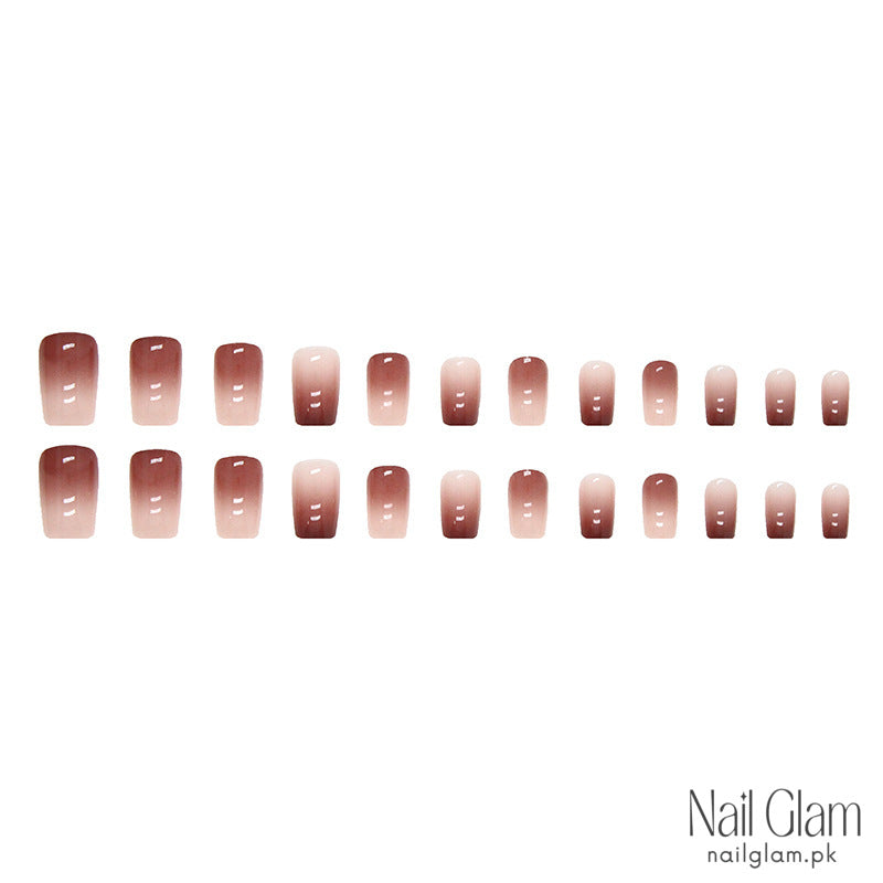 Amber Glow (24Pcs) - Nail Kit Included