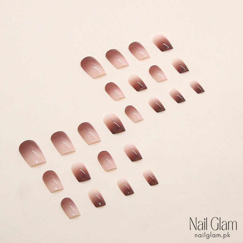 Amber Glow (24Pcs) - Nail Kit Included