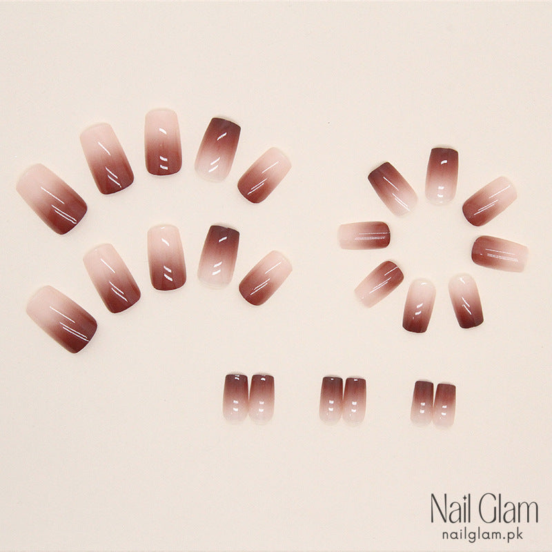Amber Glow (24Pcs) - Nail Kit Included