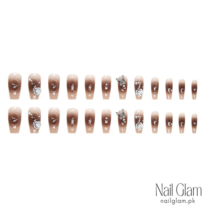 Glamour Whisper (24Pcs) - Nail Kit Included