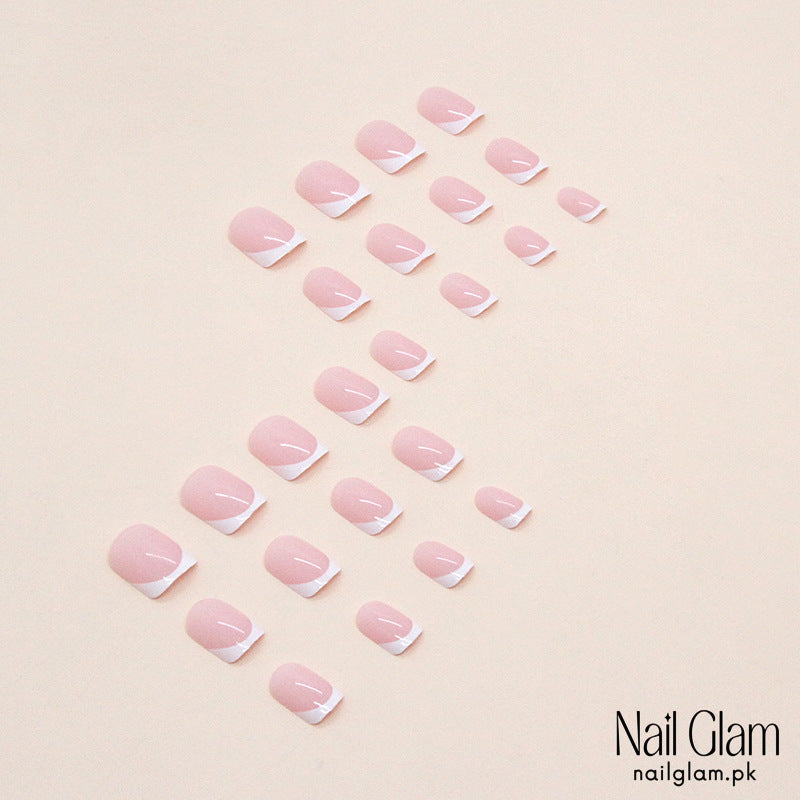 French Tip Delight (24Pcs) - Nail Kit Included