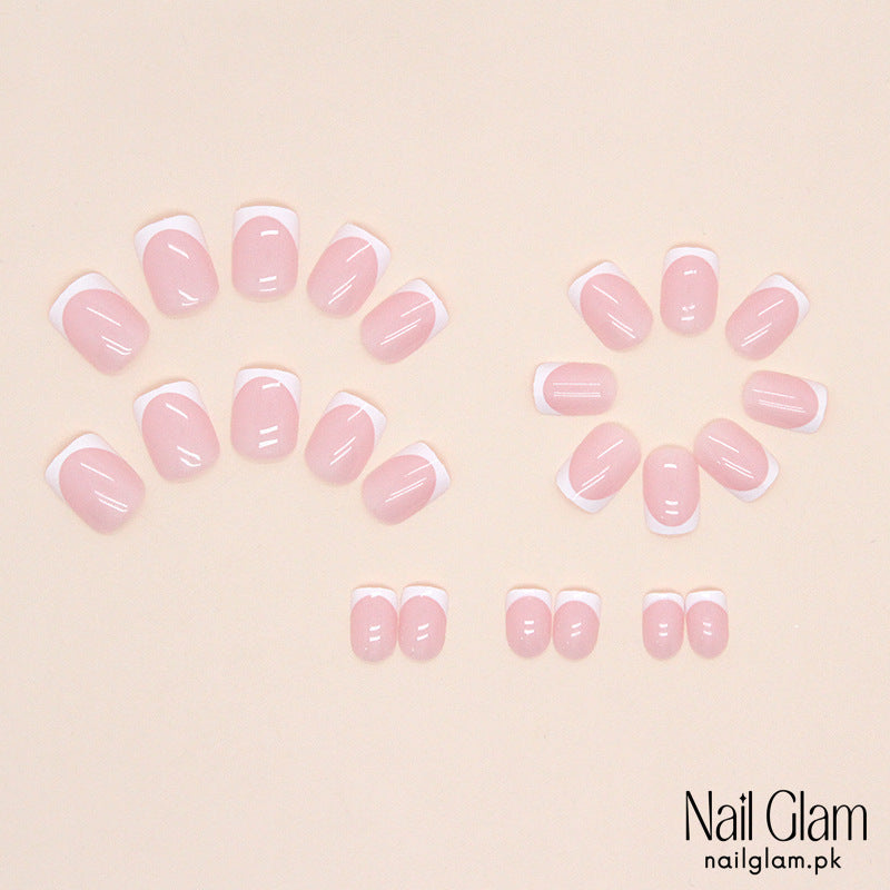 French Tip Delight (24Pcs) - Nail Kit Included