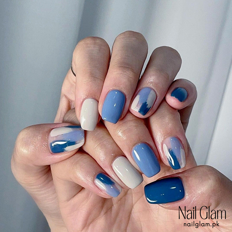 Blue Skies Ahead (24Pcs) - Nail Kit Included