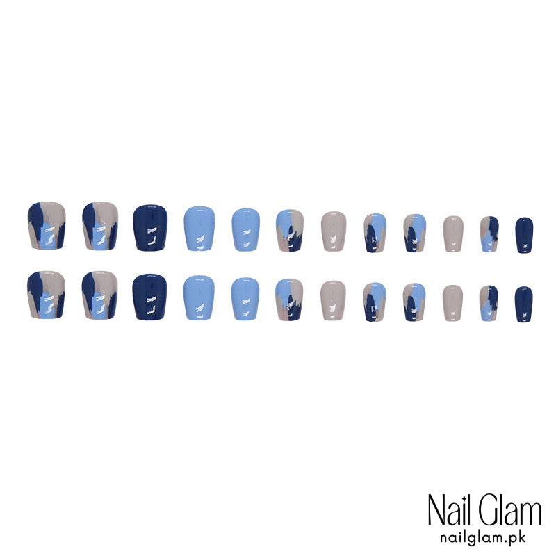Blue Skies Ahead (24Pcs) - Nail Kit Included