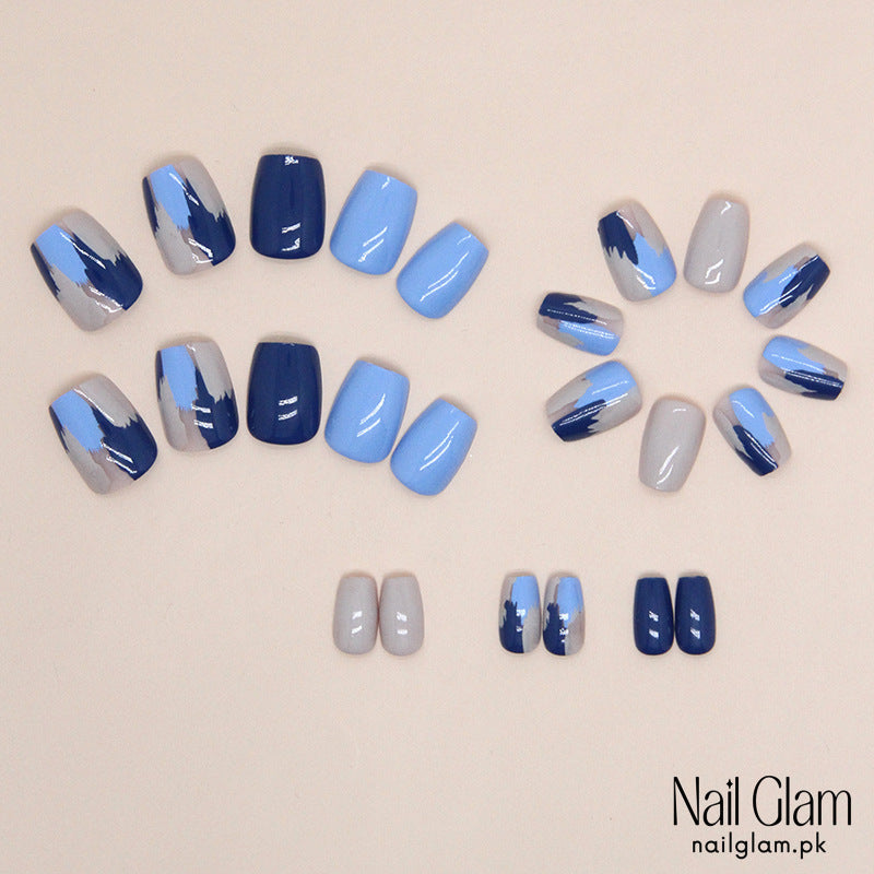 Blue Skies Ahead (24Pcs) - Nail Kit Included