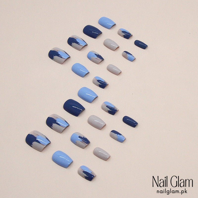 Blue Skies Ahead (24Pcs) - Nail Kit Included