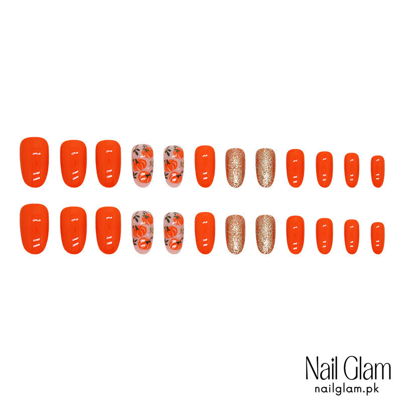 Sunset Blooms (24Pcs) - Nail Kit Included