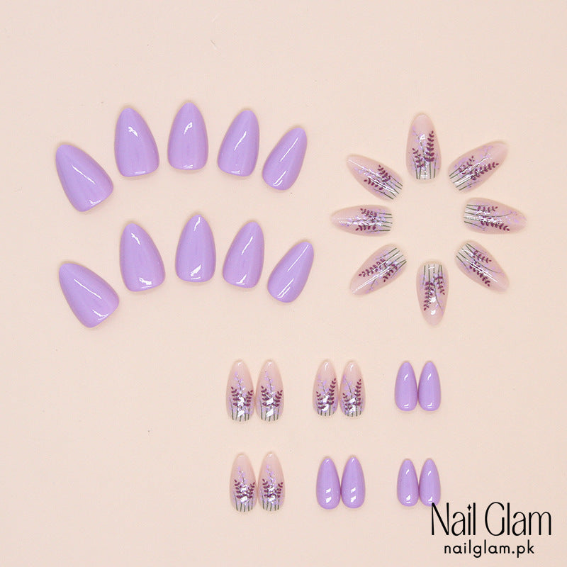 Lavender Fields (24Pcs) - Nail Kit Included