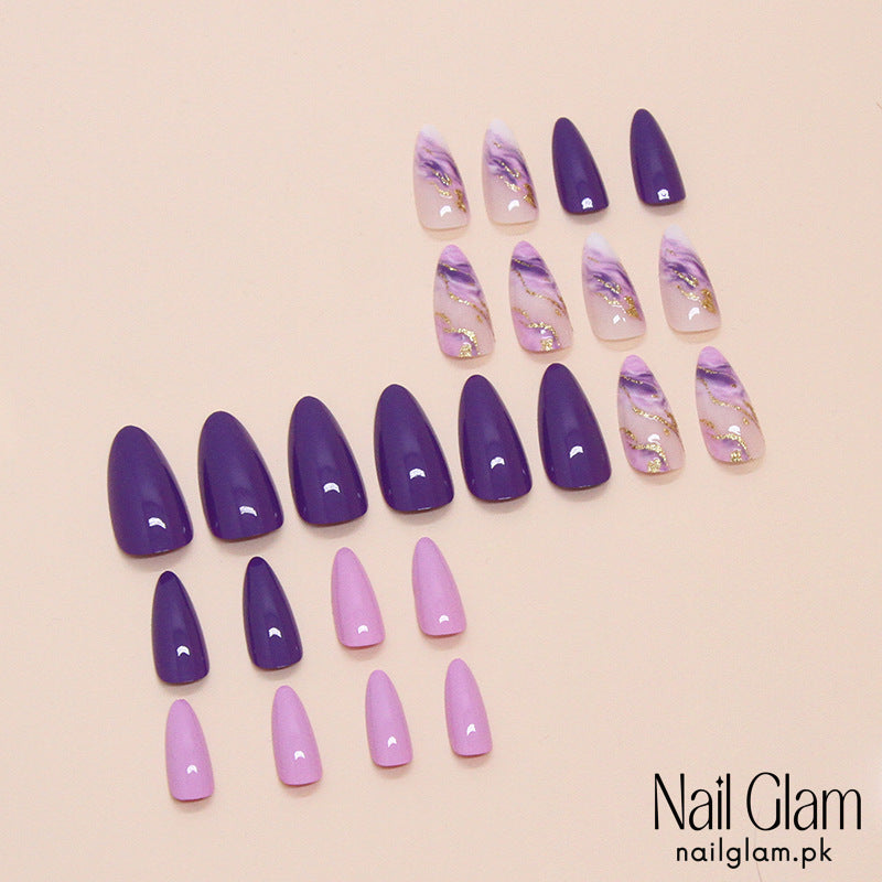 Royal Purple (24Pcs) - Nail Kit Included