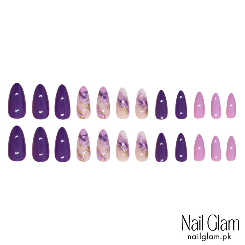 Royal Purple (24Pcs) - Nail Kit Included