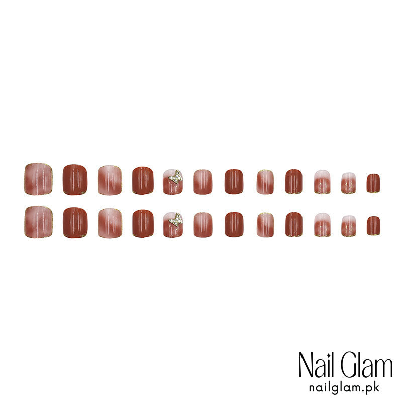 Burgundy Butterfly (24Pcs) -  Application Kit Included