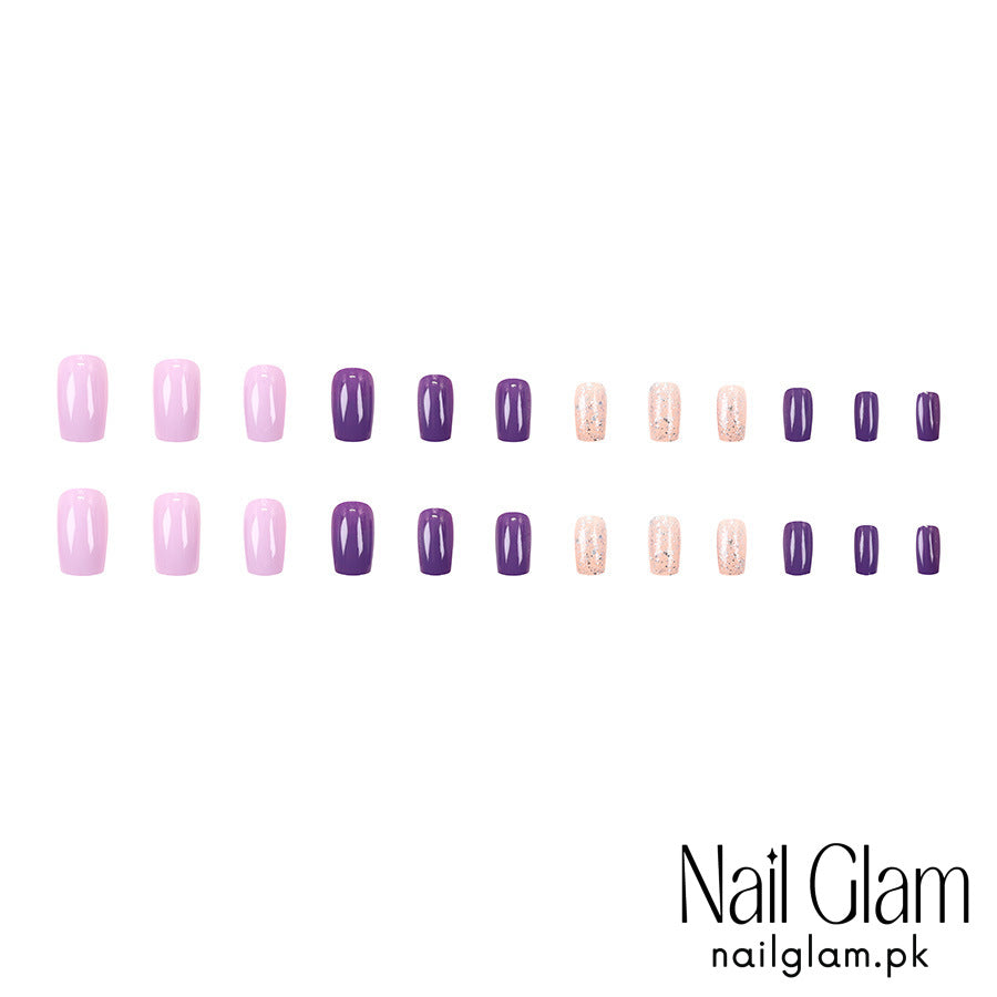 Press-On Nails with a Whimsical Touch (24Pcs) - Application Kit Included
