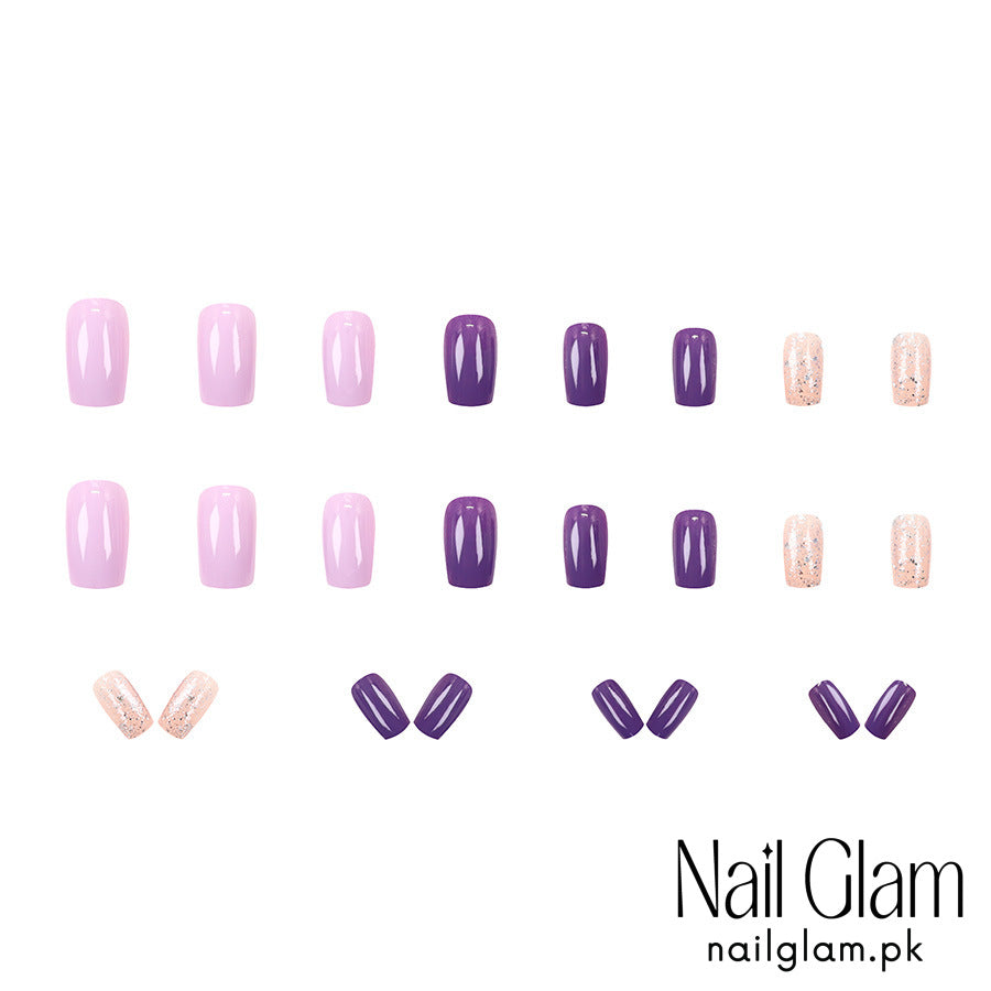 Press-On Nails with a Whimsical Touch (24Pcs) - Application Kit Included