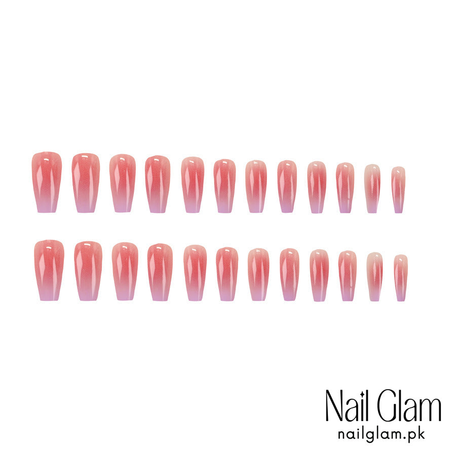 Blush Gradient Elegance (24Pcs) - Application Kit Included