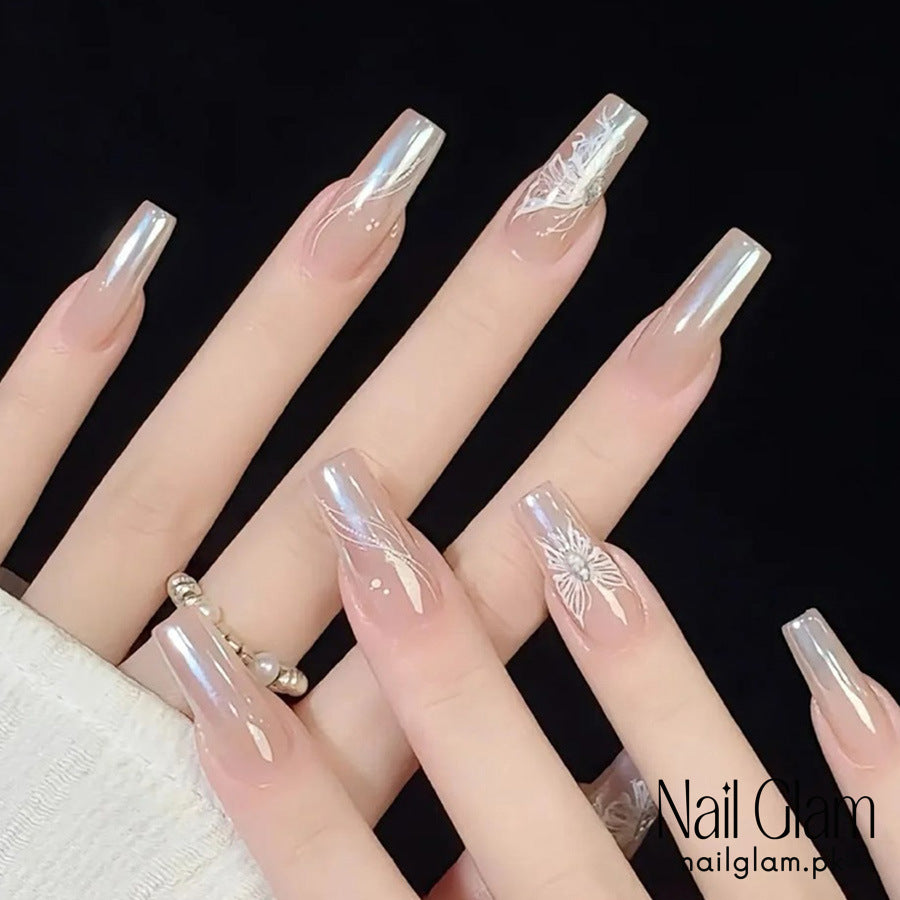 Ethereal Beauty Press-On Nails (24Pcs) - Application Kit Included