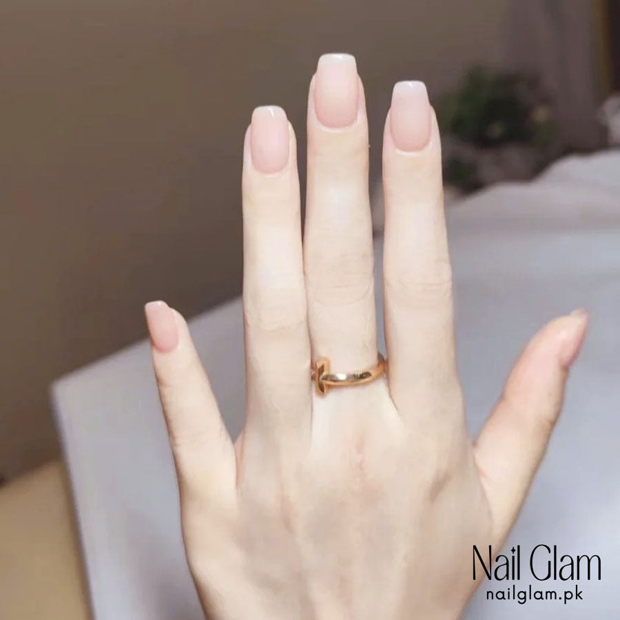 Nail Glam 408 - Bare Necessities (24Pcs) - Application Kit Included