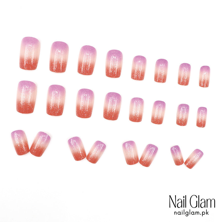 Nail Glam 409 - Lavender Dream (24Pcs) - Application Kit Included