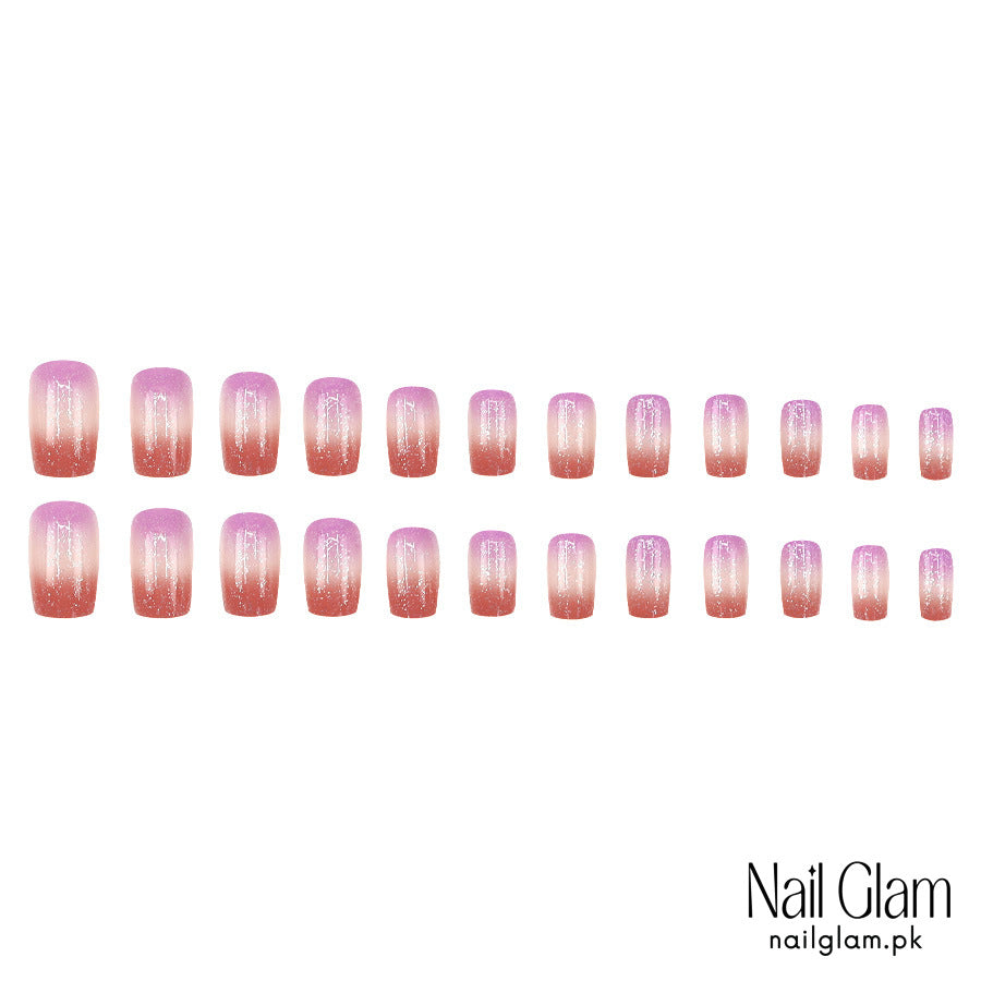 Nail Glam 409 - Lavender Dream (24Pcs) - Application Kit Included