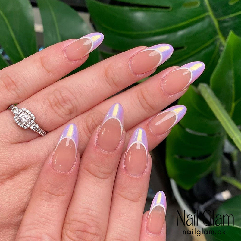 Nail Glam 416 - Pastel Polish (24Pcs) - Application Kit Included