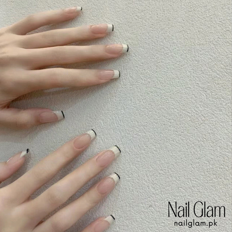 Nail Glam 432 - Monochromatic Edge (24Pcs) - Application Kit Included