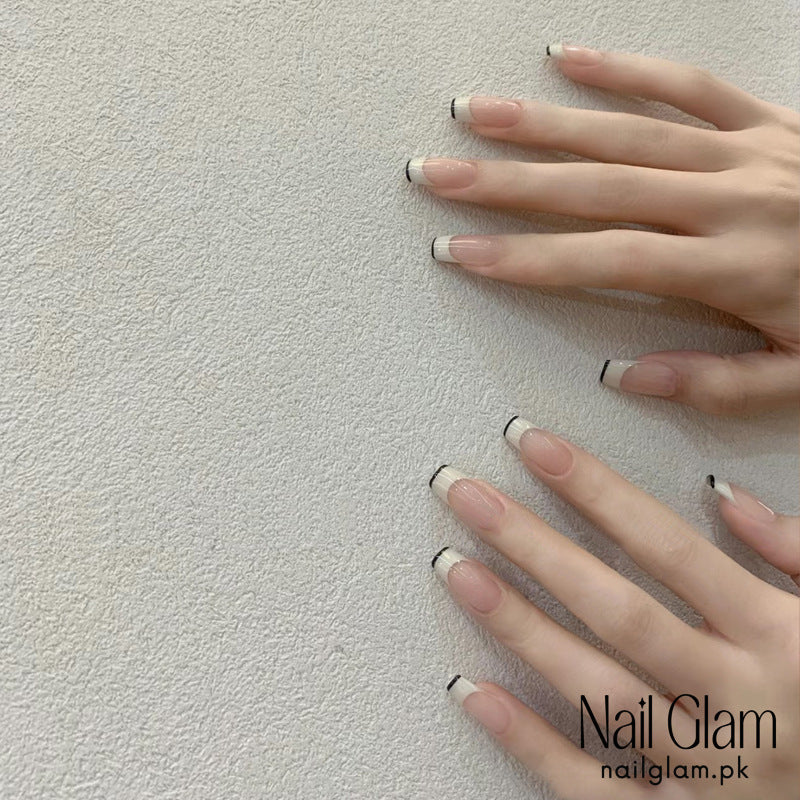 Nail Glam 432 - Monochromatic Edge (24Pcs) - Application Kit Included