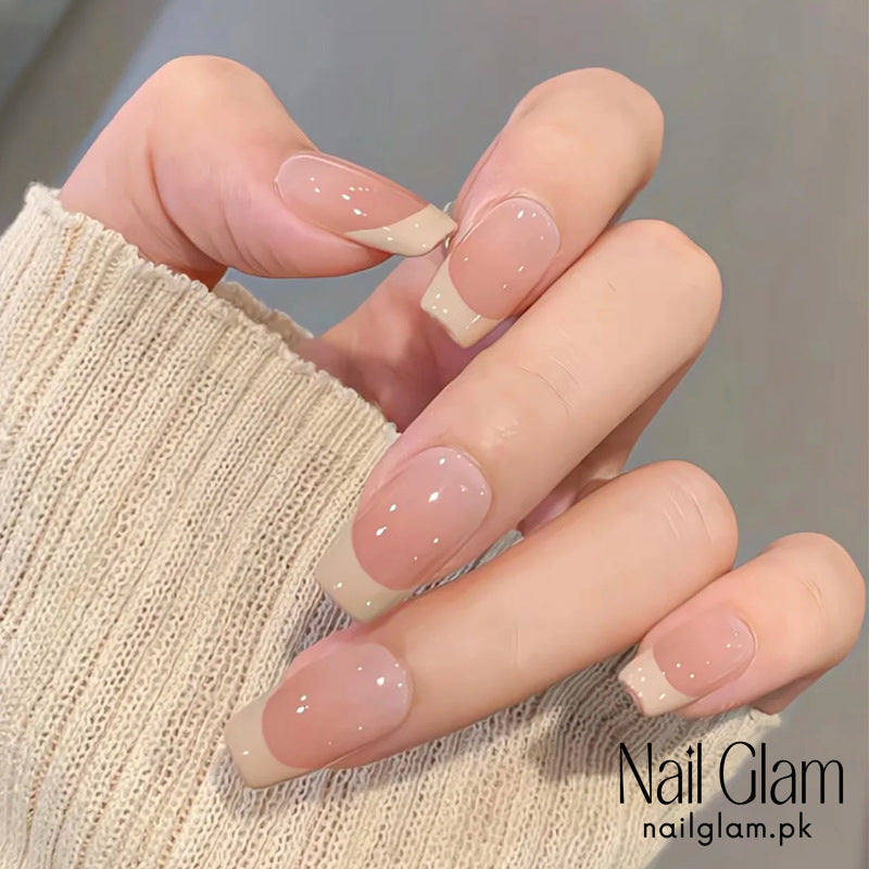 Nail Glam 448 - French Twist (30Pcs) - Application Kit Included