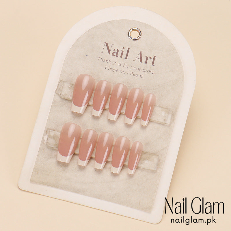 Nail Glam 448 - French Twist (30Pcs) - Application Kit Included
