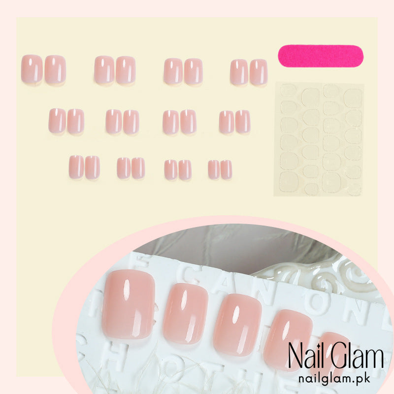 Nail Glam 479 - Nude Perfection (24Pcs) - Application Kit Included